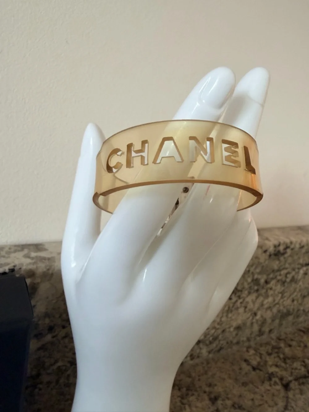 CHANEL transparent rubber